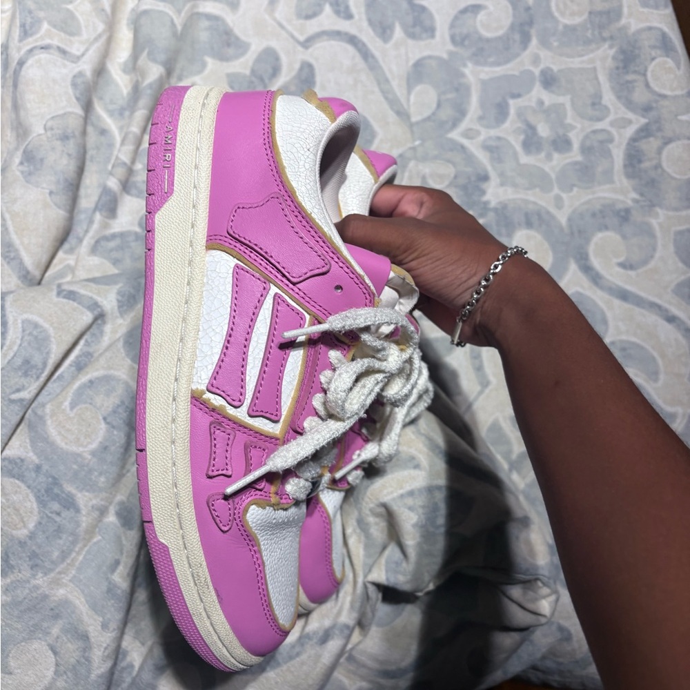 Pink and White Sneakers
